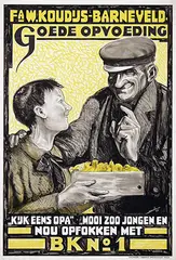 Dirk Boode, Fa. W. Koudijs-Barneveld opfokken met BK no.1, 1925, poster