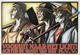 Albert P. Hahn jr., Vooruit naar het Licht! N.V.V., poster