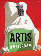 Doeve Eppo, Artis Amsterdam (baboon), poster