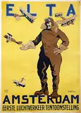 Huibert G. Brian de Kruyff van Dorssen, ELTA Amsterdam, 1919, poster