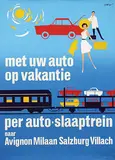 Jan Rodrigo, met uw auto op vakantie per auto-slaaptrein, poster