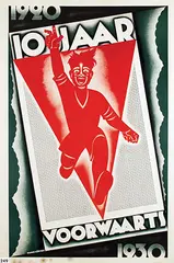 Albert Funke Küpper, 10 jaar Voorwaarts, 1930, poster