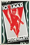 Albert Funke Küpper, 10 jaar Voorwaarts, 1930, poster