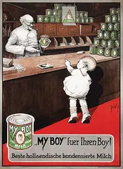 J. Debels, My Boy Beste kondensierte Milch fuer Ihren Boy!, 1924, poster