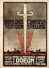 Gerard Vroom, Oorlogscuriosa Tentoonstelling Amsterdam, 1918, poster