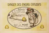 Danger des Engins Explosifs Enfants c'est la Mort! by illegible signature, poster, sold Jun 2018