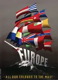 Reyn Dirksen, Europe All our colours to the mast, 1950, poster