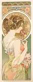 Alphonse Mucha, Plume et Primevère (Quill en Primrose), 1899, poster