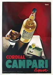 Marcello Nizzoli, Cordial Campari liquor, 1926, poster
