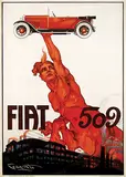 Plinio Codognato, Fiat 509, 1925, poster