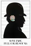 Milton Glaser, Sony Tape. Full Color Sound, 1980, poster