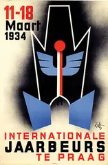 Vliem Rotter, Internationale Jaarbeurs te Praag, 1934, poster