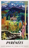 Aiyame, Pyrénées, 1950, poster