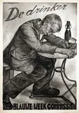 Aart van Dobbenburgh, De drinker, 1935, poster