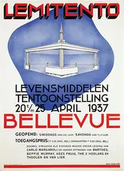 Paul Telchuijs, Lemitento LevensmiddelenTentoonstelling Bellevue, 1937, poster