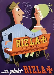Rizla Automatic by Reyn Dirksen, 1960, poster, sold Jun 2018