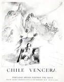 Hendrik P. Pander, Chile Vencera Portland artists perform for Chile, 1975, poster