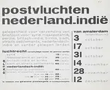 Piet Zwart, postvluchten nederland-indië, 1929, poster