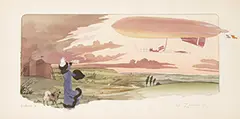Georges Bric, Le"Zodiac III" (zeppelin), 1910, poster