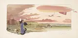 Georges Bric, Le"Zodiac III" (zeppelin), 1910, poster