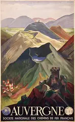 André Giroux, Auvergne, 1938, poster