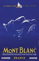 Y. Laty, Mont Blanc, 1960, poster