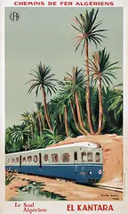 Emile Bon, Chemin de Fer Algériens El Kantara, 1948, poster