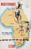 Roger J. Irrièra, IIIe Rallye Méditerranée Le Cap, 1956, poster