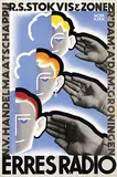 Herman Moerkerk, Erres Radio R.S. Stokvis & Zonen, 1931, poster