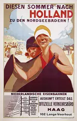Joseph Rovers, Diesen Sommer nach Holland zu den Nordseebädern!, 1926, poster