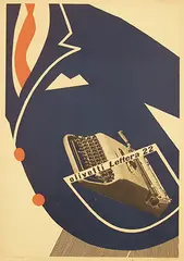 Giovanni Pintori, olivetti Lettera 22, 1951, poster
