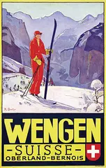 Klara Borter, Wengen Oberland Bernois, 1930, poster