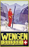 Klara Borter, Wengen Oberland Bernois, 1930, poster