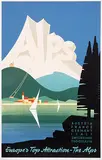 Reinhart Wettach, The Alps, poster