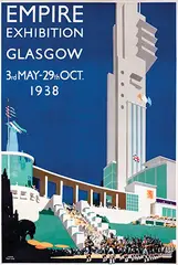 Fred Taylor, Empire exhibition Glasgow, 1938, poster