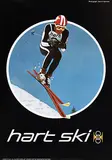 Marvin Newman, hart ski (on photo: Roger Staub Olympic medalist), poster