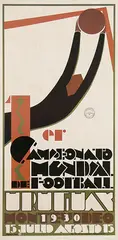 Guillermo Laborde, 1er Campeonato monedeal de Football Uruguay, 1930, poster