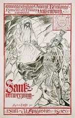Otto Mengelberg, Tooneelgezelschap Vincent Berghegge Valkenburg Sauls verwerping, 1916, poster