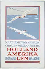 Louis C. Kalff, Holland Amerika Lijn, poster