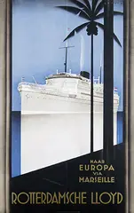 Rotterdamsche Lloyd naar Europa via Marseille by Johann A.W. von Stein, 1931, poster, sold Dec 2017