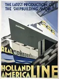 Adrianus J. van 't Hoff, Holland-America Line Statendam, 1928, poster