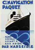 Max Ponty, Cie de Navigation Paquet "Maréchal Lyautey", poster