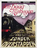 Christiaan C. Schaaf, hollandsche spoor den Haag Nijmegen, 1916, poster