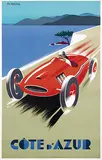 Pierre Fix-Masseau, Côte d'Azur, 1986, poster
