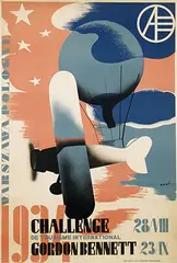 Tadeusz Gronowski, Challenge Gordon Bennett Poland, 1934, poster