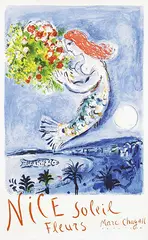 Nice Soleil Fleurs by Marc Chagall, 1962, poster, sold Dec 2017