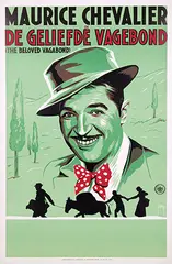 Joop v.d. Berg, Movie: Maurice Chevalier in "De Geliefde Vagebond" (The Beloved Vagabond), 1936, poster