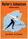Drukkerij Stapert Akkrum, Ruiter's Schaatsen Akkrum Friesland, poster