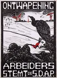 C.M. Plomp, Ontwapening Arbeiders stemt de S.D.A.P., 1925, poster