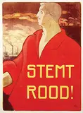 Albert P. Hahn jr., Stemt Rood!, poster